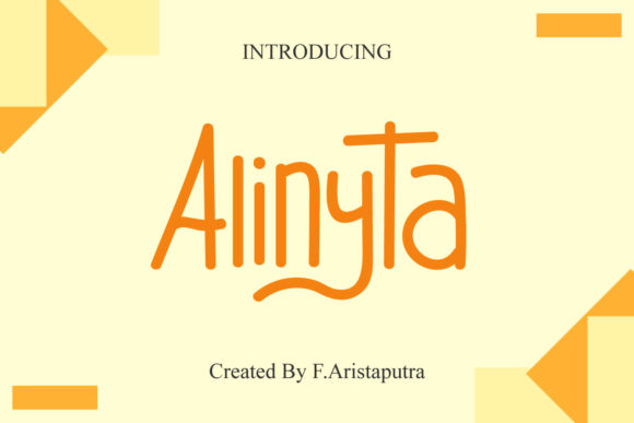 Alinyta: A Handwritten Font for Modern Editorial Design