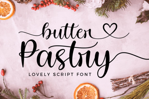 Butter Pastry: A Romantic Script Font for Small Business