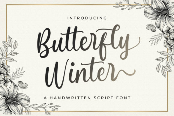 Butterfly Winter: A Premium Script Font for Branding