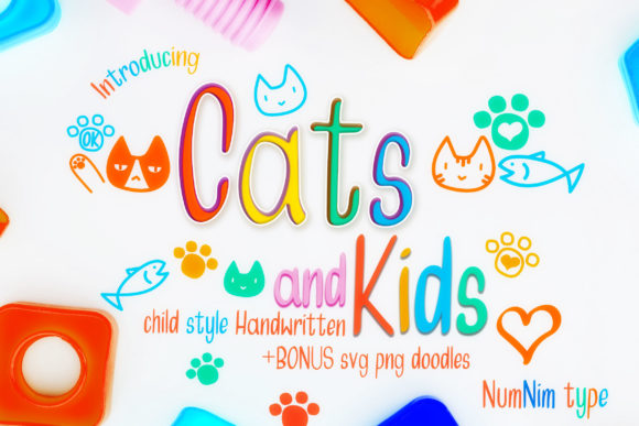 Cats and Kids: A Handwritten Font for Web Design