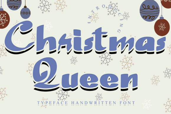 Christmas Queen: A Premium Handwritten Font for Brands