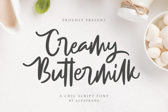 Creamy Buttermilk: A Handwritten Font for Your Brand