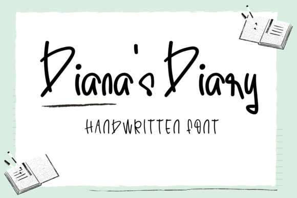 Diana s Diary: A Handwritten Font for Web Design