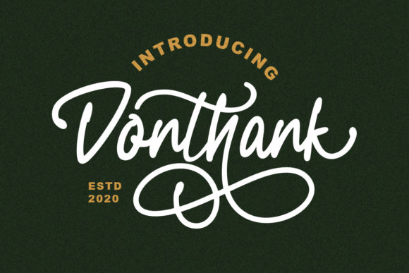 Donthank: A Vintage Handwritten Font for Marketers