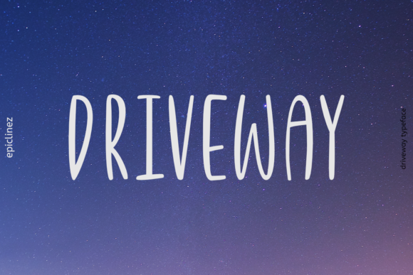 Driveway: A Playful Handwritten Font for Small Business