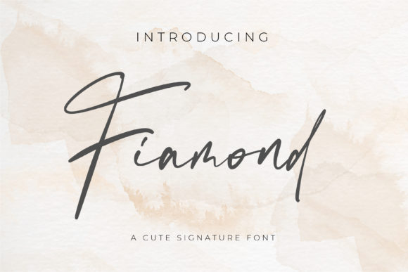 Fiamond: A Luxurious Handwritten Font for Makers