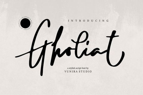 Gholiat: A Handwritten Font for Editorial Impact