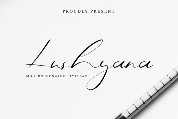 Lushyana: A Handwritten Script Font for Editorial Design