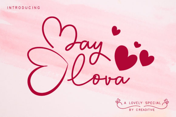 May Lova: A Romantic Script Font for Campaigns