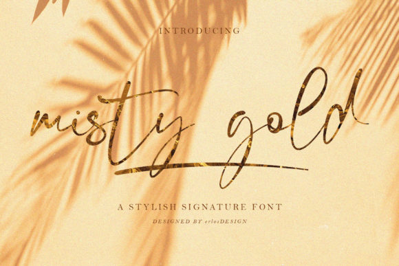 Misty Gold: A Romantic Script Font for Marketers