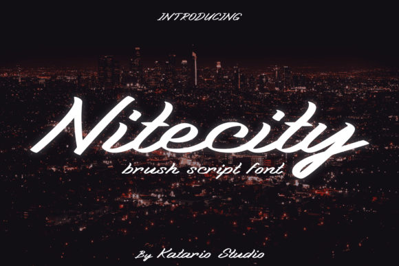 Nitecity: A Bold Retro Handwritten Font for Brands