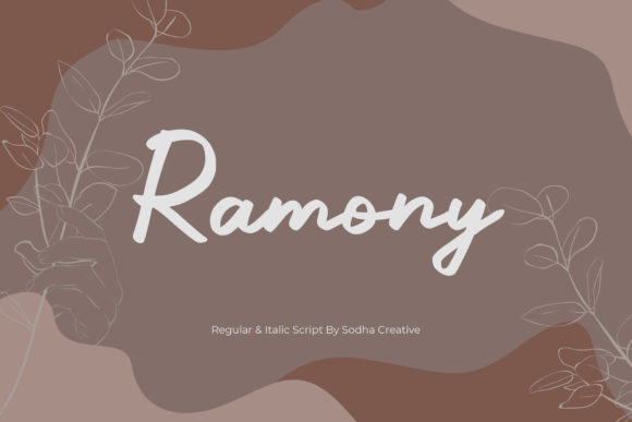 Ramony: The Elegant Handwritten Font for Your Brand