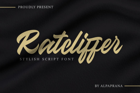 Ratcliffer: A Modern Script Font for Makers