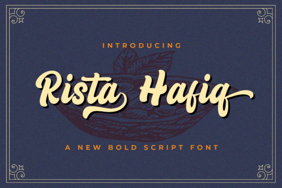 Rizta Hafiq: A Vintage Script Font for Your Brand