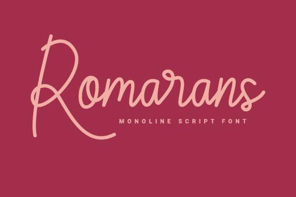 Romarans: A Casual Handwritten Font for Crafters