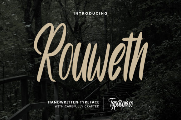 Rouweth: A Bold Brushed Handwritten Font for Makers