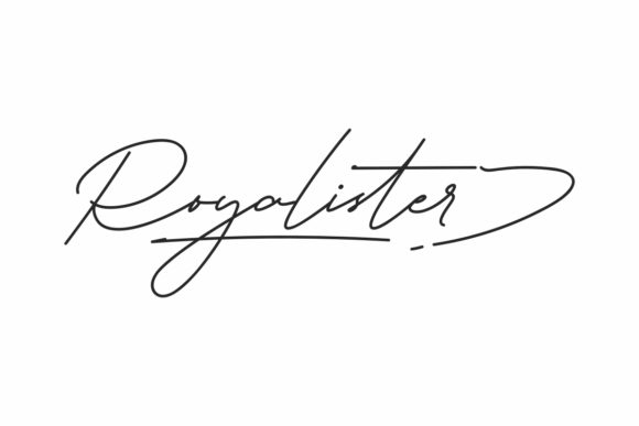 Royalister: A Handwritten Font for Editorial Elegance