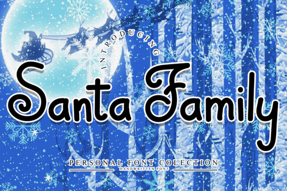 Santa Family: A Versatile Handwritten Font for Web Design
