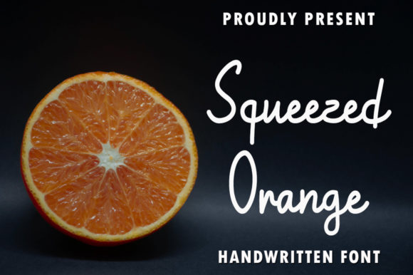 Squeezed Orange: A Sweet Handwritten Font for Makers