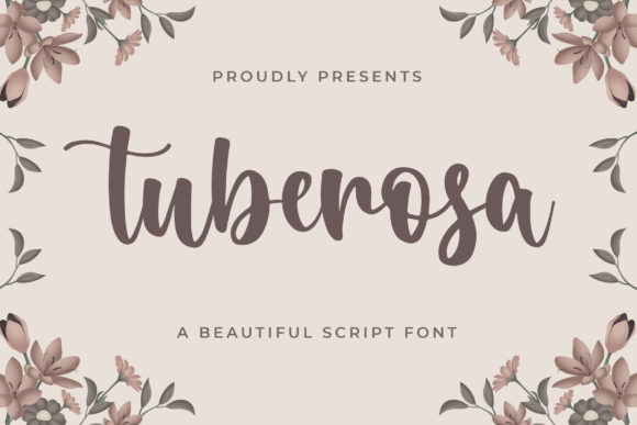 Tuberosa: A Flowing Handwritten Font for Brand Identity