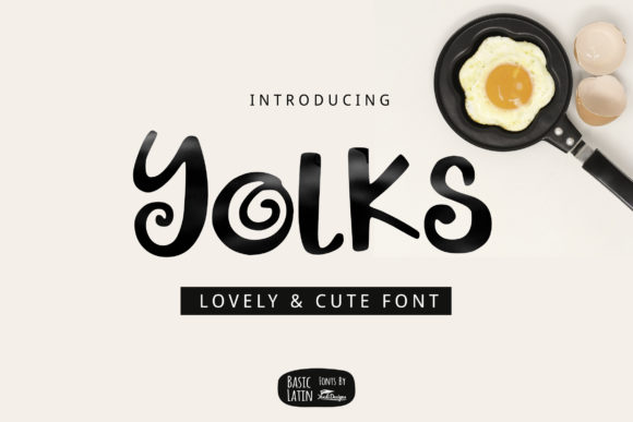 Yolks: A Whimsical Handwritten Font for Small Business Branding